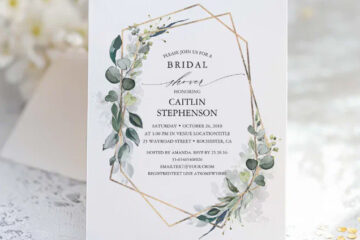 Eucalyptus Greenery Bridal Shower Invitation